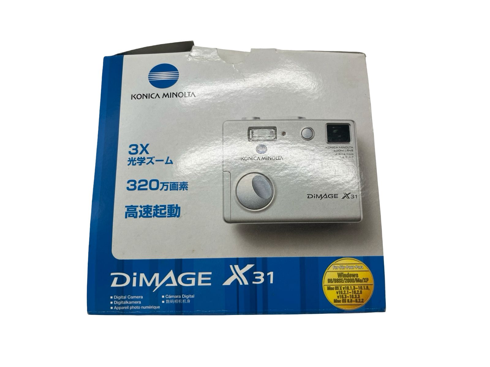Konica MINOLTA デジカメ DIMAGE X31 コンデジ 取説 乾電池式 単三電池