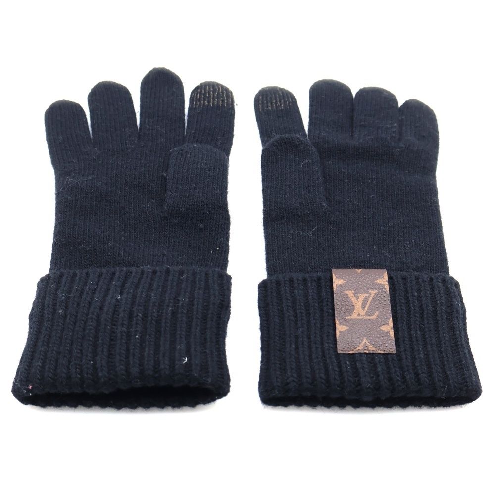 【極美品】Louis Vuittonグローブマイユ LVメダリオン　手袋 LOUIS VUITTON (ルイヴィトン) LV マイユ グローブ メダリオン 手袋