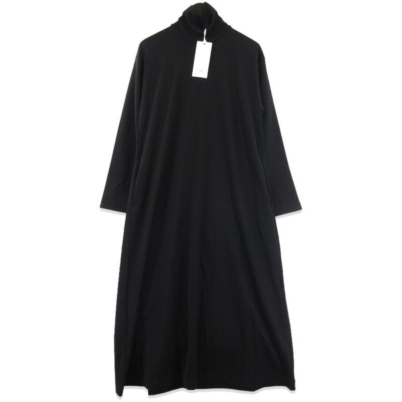 Graphpaper グラフペーパー Brushed Mockrody High Neck Dress GL 253-70426 25 AW ハイネックドレス BLACK 00