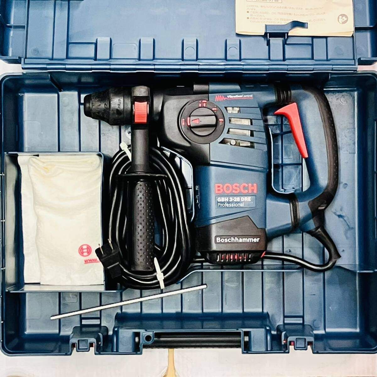 動作良好 BOSCH ボッシュ 28 mm 3モード ハンマードリル ハンマドリル GBH 3 DRE ケース付 正逆転対応