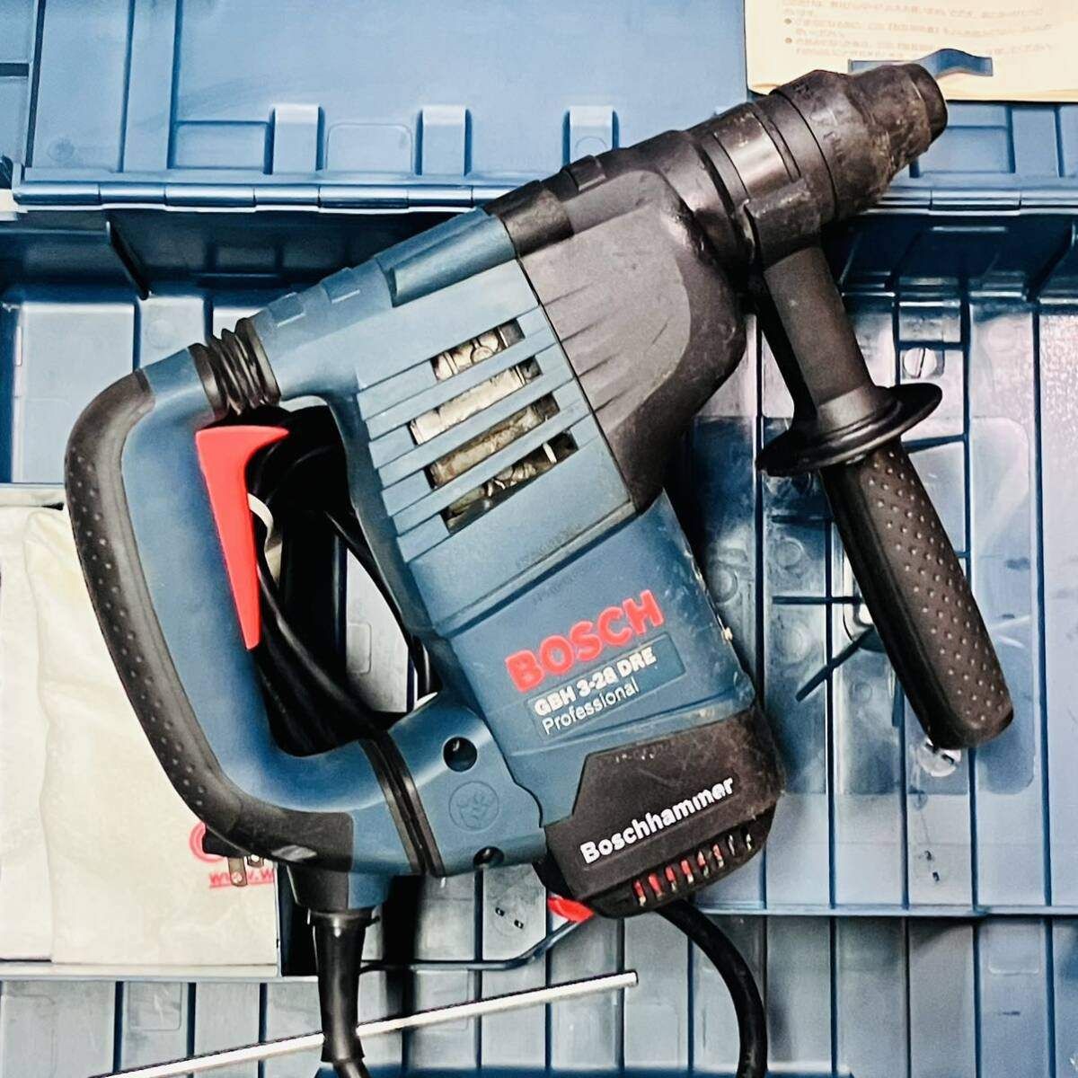  動作良好 BOSCH ボッシュ 28 mm 3モード ハンマードリル ハンマドリル GBH 3-28 DRE ケース付 正逆転対応 電動ハンマードリル ドリル ドライバー レンチ