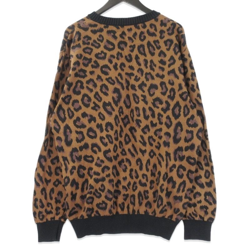 WACKO MARIA ワコマリア クルーネックニット レオパード 23SS-WMK-KN15