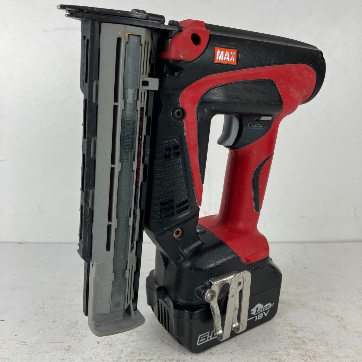 ЗЗMAX マックス 18 v 35 mm 充電式フィニッシュネイラ バッテリーx 1 ケース付 充電器なし TJ-35 FN