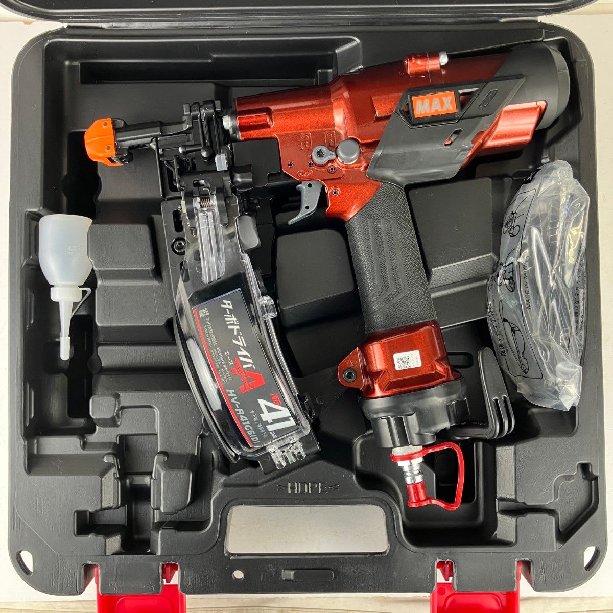 ЗЗMAX マックス 41 mm 高圧 ねじ打ち機 ケース付 HV-R G 6 D マイスターレッド