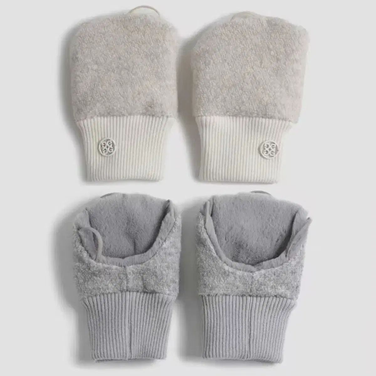 韓国 すぐ配送 G FORE ジーフォア ファー 筒型手袋 アイボリー グレー スイング練習用品 その他 