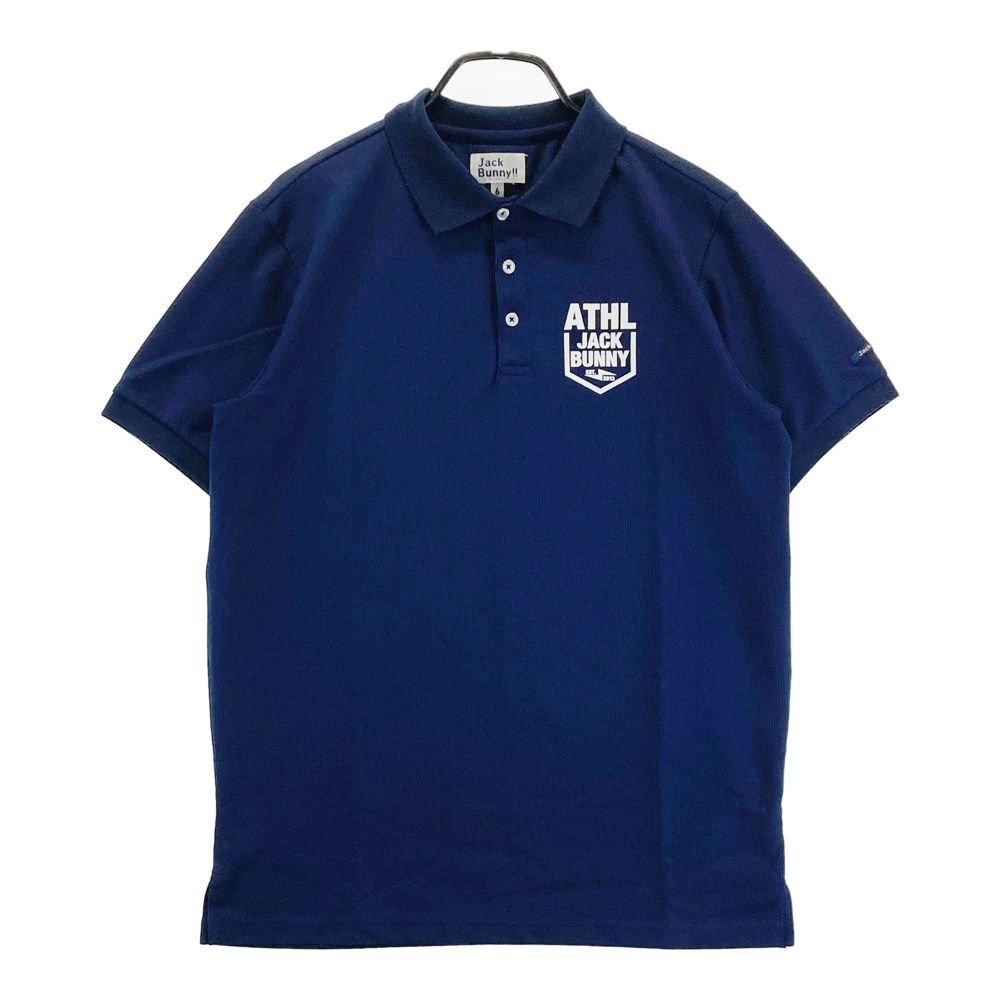 サイズ：6 JACK BUNNY ジャックバニー 半袖ポロシャツ ネイビー系