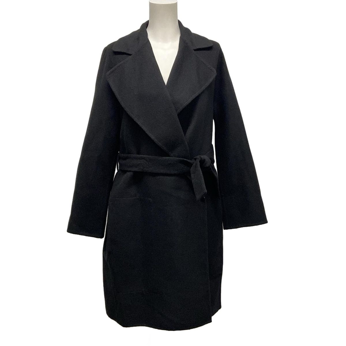 HERMES(エルメス) コート サイズ34 S レディース - 黒 ダブルフェイス