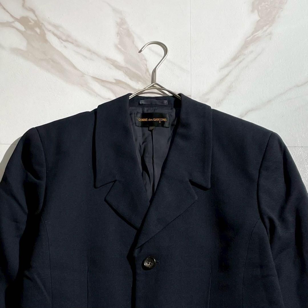 AD1999オールド品 コムデギャルソン デザインテーラードジャケット スリット AD1990 COMME des GARCONS HOMME PLUS 裾デザインテーラードジ