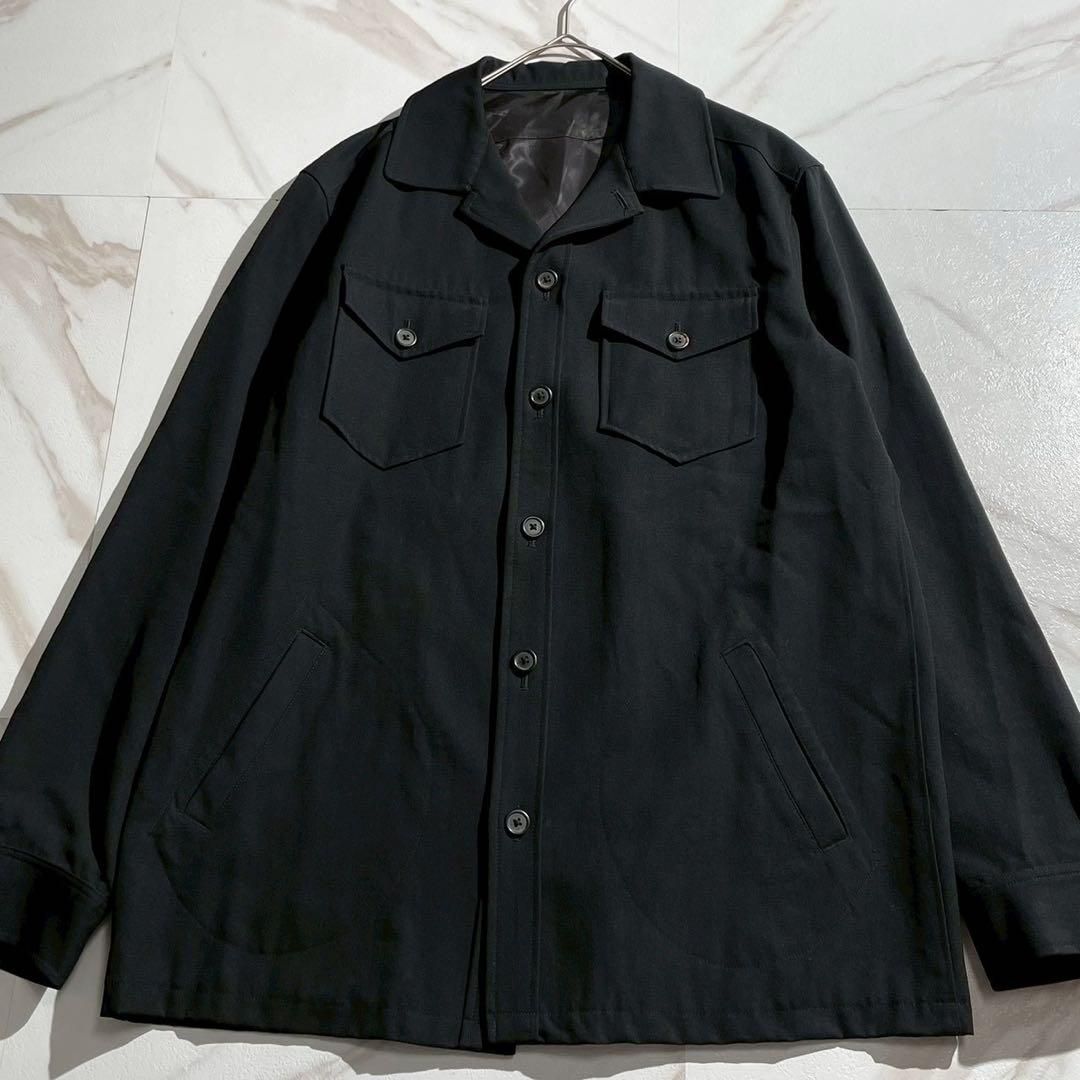 Y s for men ワイズフォーメン Yohji Yamamoto ヨウジヤマモト 90 90年代 ウールギャバジン ジャケット ブルゾン アウター ブラック 黒 Lサイズ メンズ ビンテージ ヴィンテージ 名作 アーカイブ