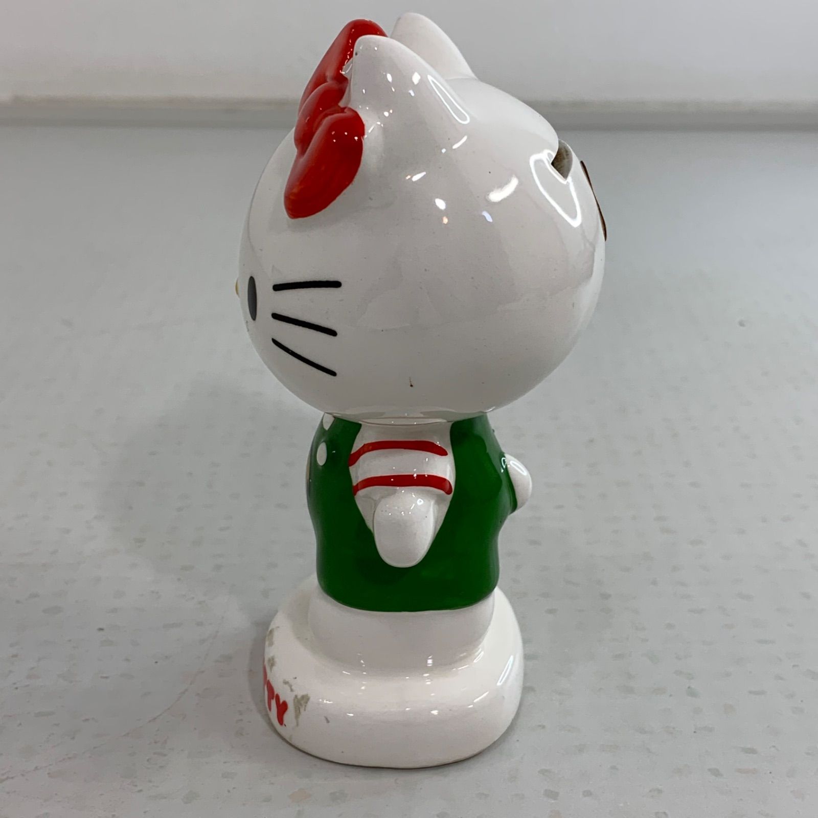 レア✨】キティちゃん 陶器製 貯金箱 昭和 昭和レトロ 当時物 1976年製 