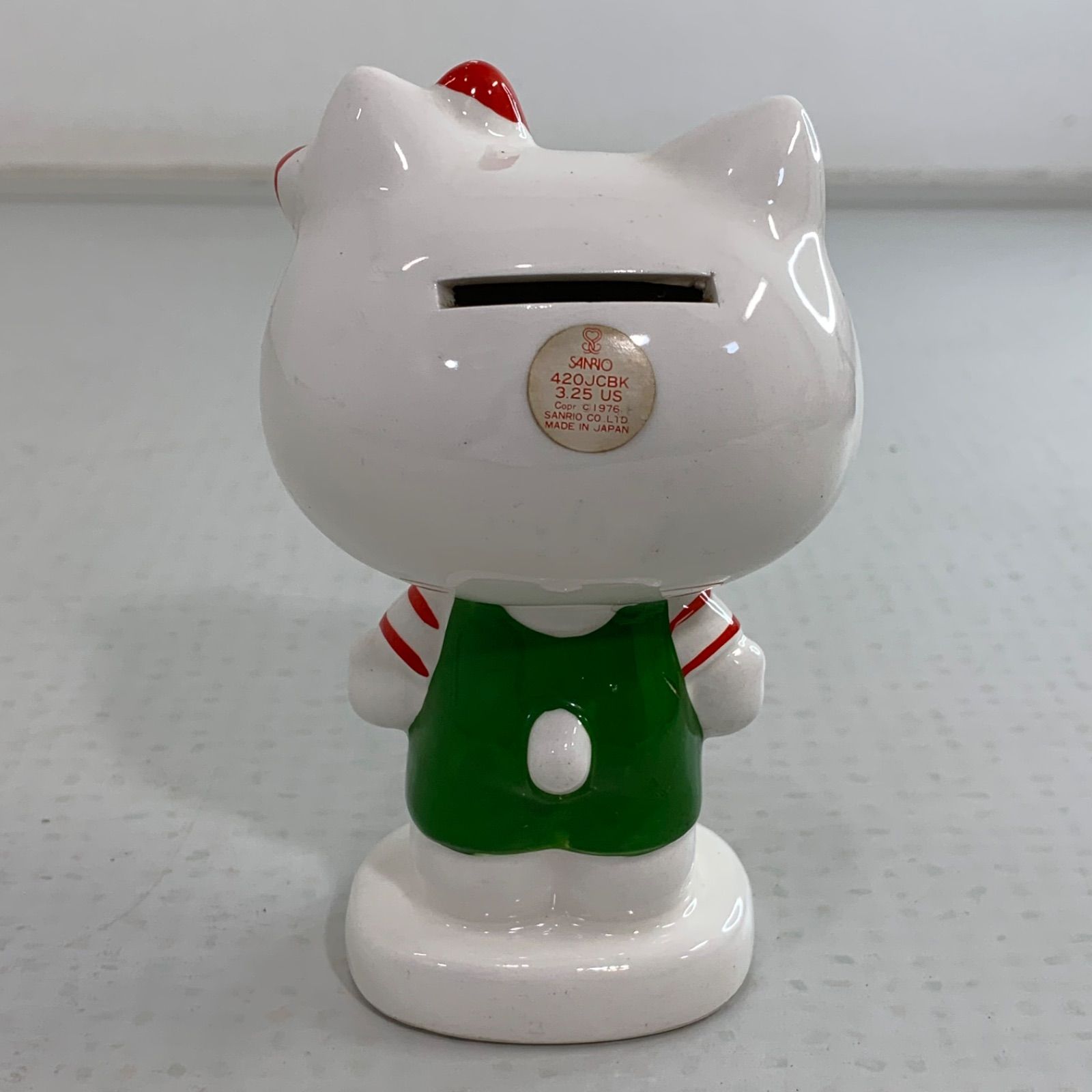 レア✨】キティちゃん 陶器製 貯金箱 昭和 昭和レトロ 当時物 1976年製