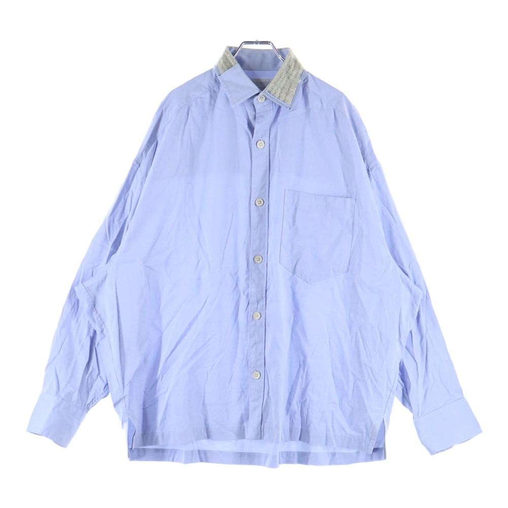 kolor (カラー) REGULAR COLLAR OXFORD SHIRT レギュラーカラー オックスフォード 長袖シャツ ロングスリーブ ライトブルー 22SCM-B07114
