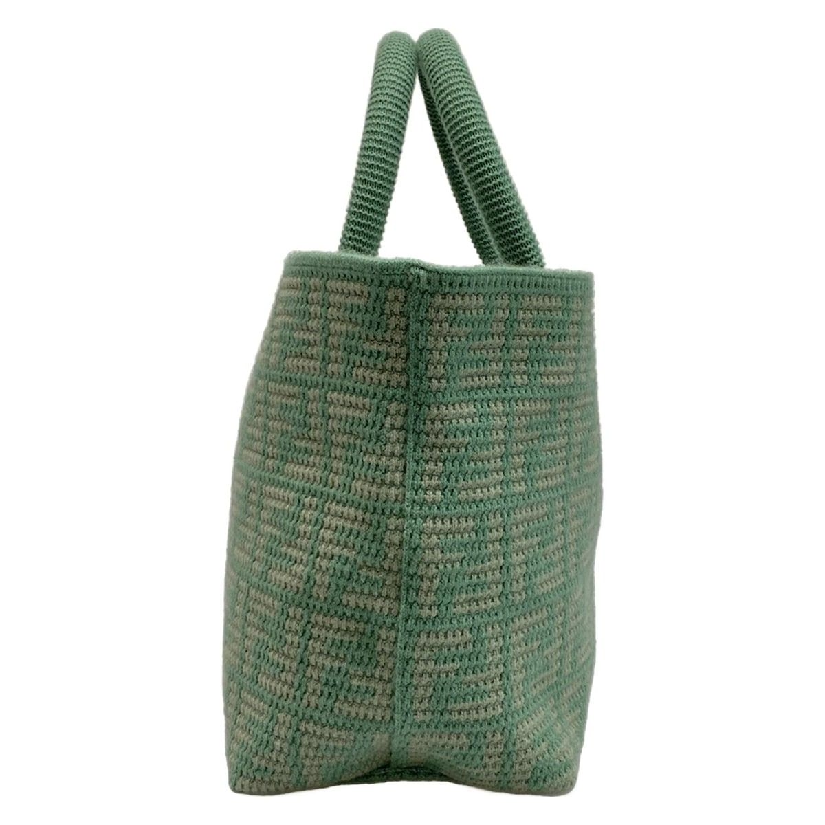 FENDI(フェンディ) トートバッグ - 8BH401 グリーン カシミヤ - メルカリ