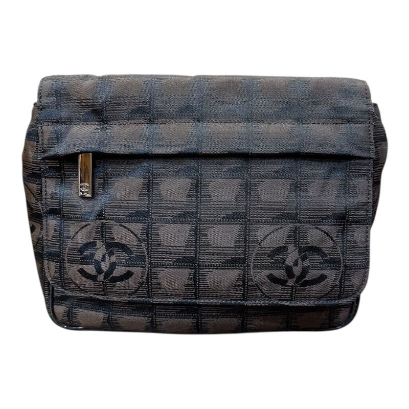 シャネル CHANEL ニュートラベルライン ベルトバッグ A 29346 ブラウン ナイロンジャガード レディース ウエストバッグ