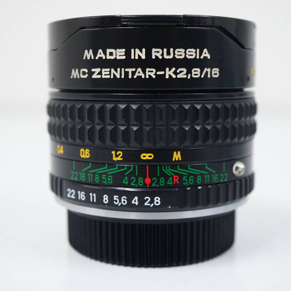MC ZENITAR-K 16mm F2.8 魚眼レンズ USED美品 ペンタックスKマウント