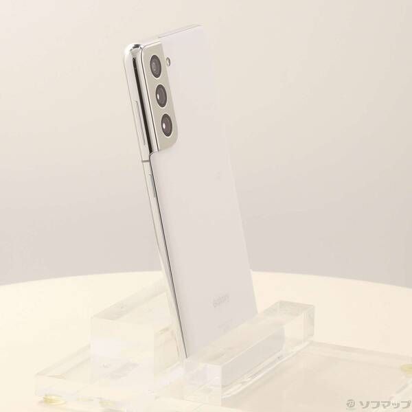 中古品〕 Galaxy S21 5G 256GB ファントムホワイト SCG09 auロック解除