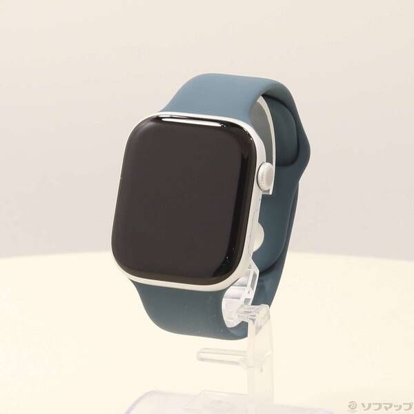 〔中古品〕 Apple Watch Series 10 GPS 46mm シルバーアルミニウムケース レイクグリーンスポーツバンド【258】