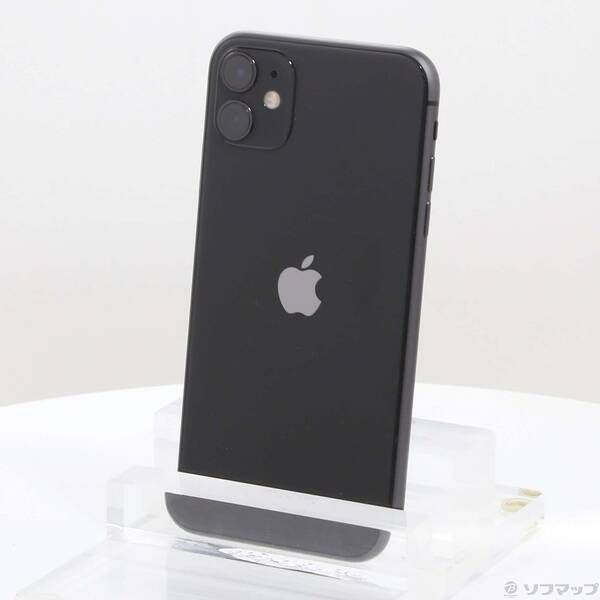 〔 品〕 iPhone 11 64 GB ブラック MWLT 2 J A SIMフリー 262