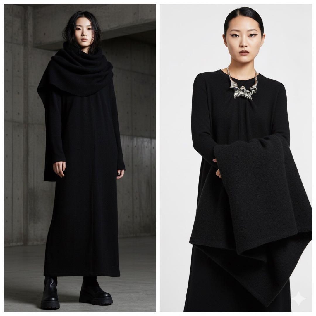 美品 Y's ワイズ Yohji Yamamoto ヨウジヤマモト ウールニット マキシ