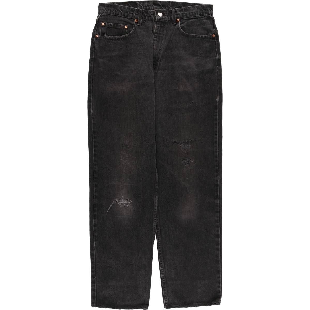 古着 90年代 リーバイス Levi s 00550 0260 RELAXED FIT ブラックデニム テーパードデニムパンツ メンズw 32相当 evb 030869