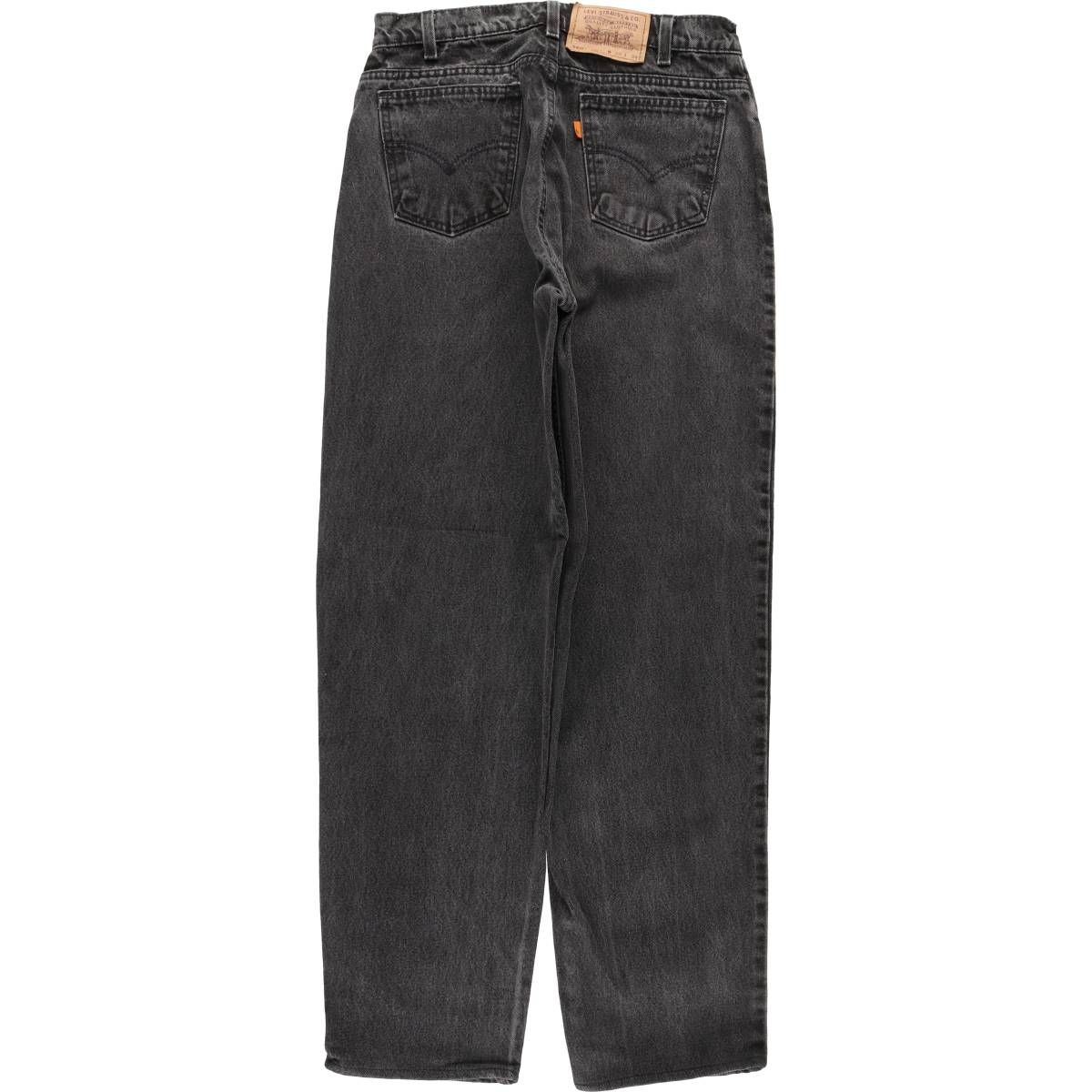 古着 90年代 リーバイス Levi s 42560 4159 LOOSE FIT TAPERED LEG オレンジタブ ブラックデニム テーパードデニムパンツ evb 030874