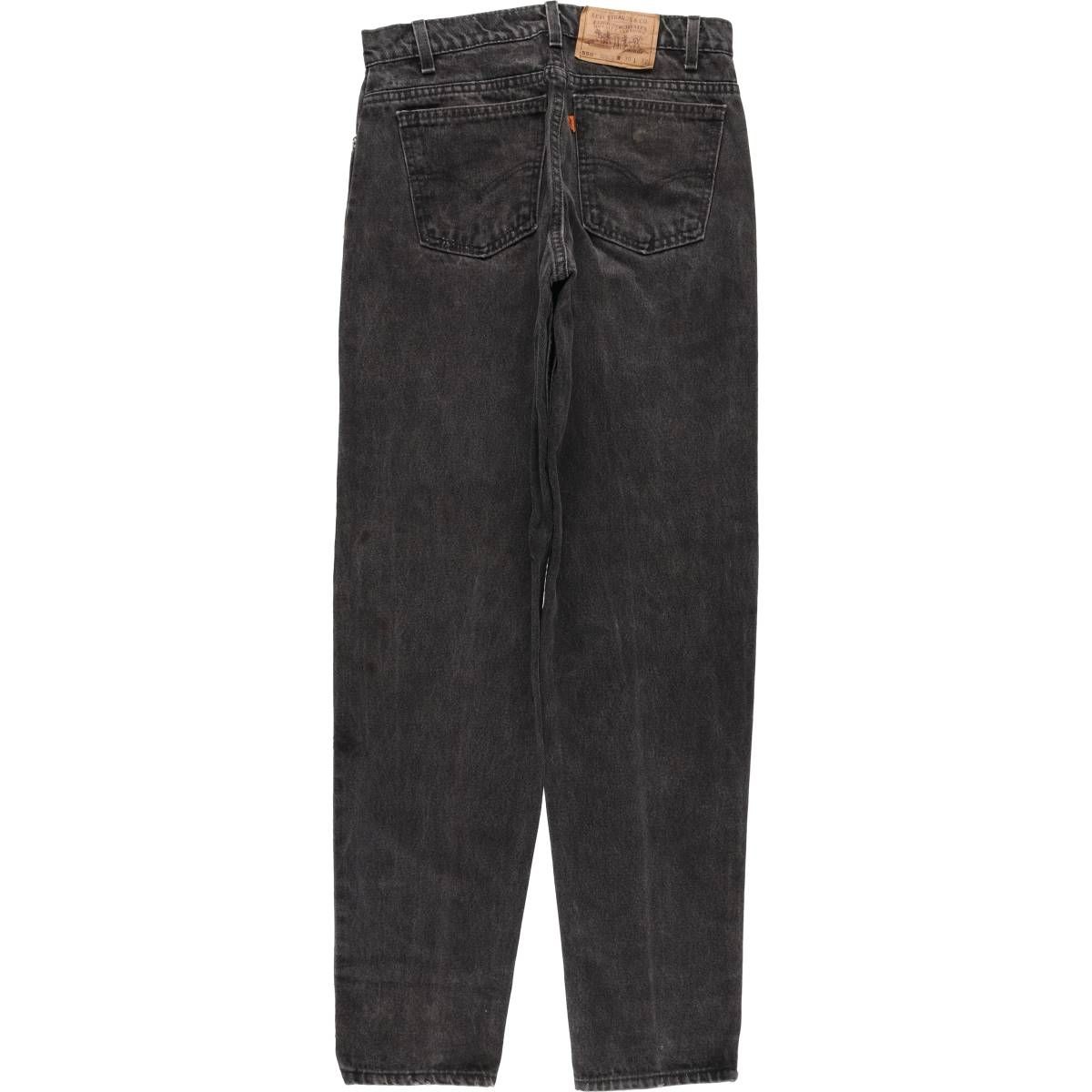 古着 90年代 リーバイス Levi s 40550 4159 RELAXED FIT TAPERED LEG オレンジタブ ブラックデニム テーパードデニムパンツ evb 030865