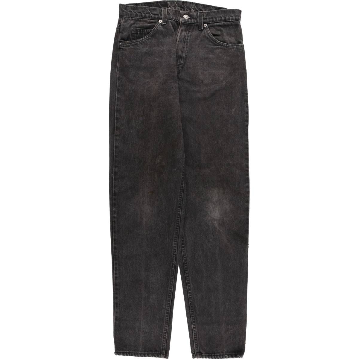 古着 90年代 リーバイス Levi s 40550-4159 RELAXED FIT TAPERED LEG オレンジタブ ブラックデニム テーパードデニムパンツ evb 030865