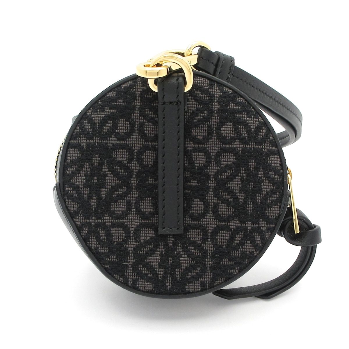 ロエベ ポーチ美品 クッキーポーチ 黒×ダークグレー×マルチ 千と千尋の