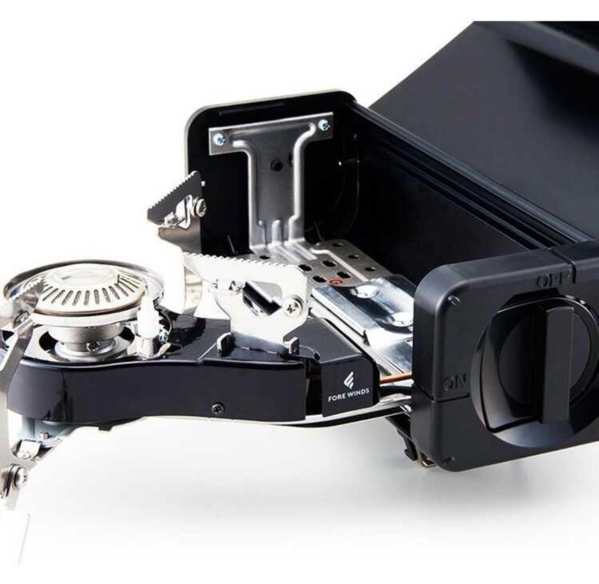  イワタニ フォールディングキャンプストーブ キャンプ アウトドア FW-FS 01-BK アウトドアカセットコンロ バーベキュー 調理用品