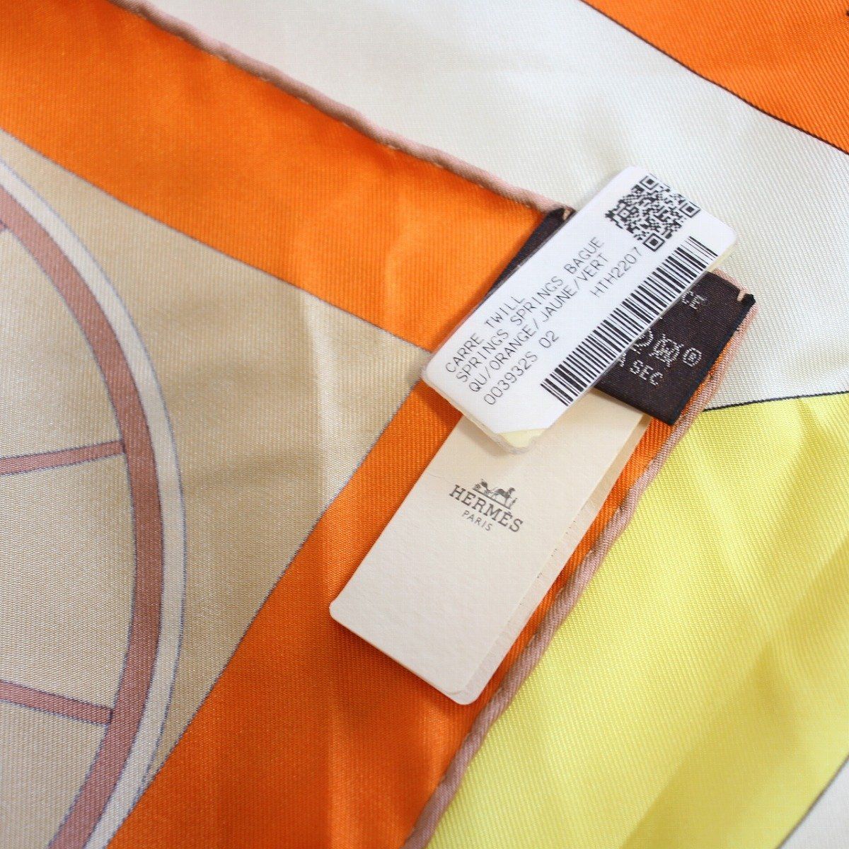 HERMES エルメス カレ 90 スカーフ スプリング・スプリング シルク100