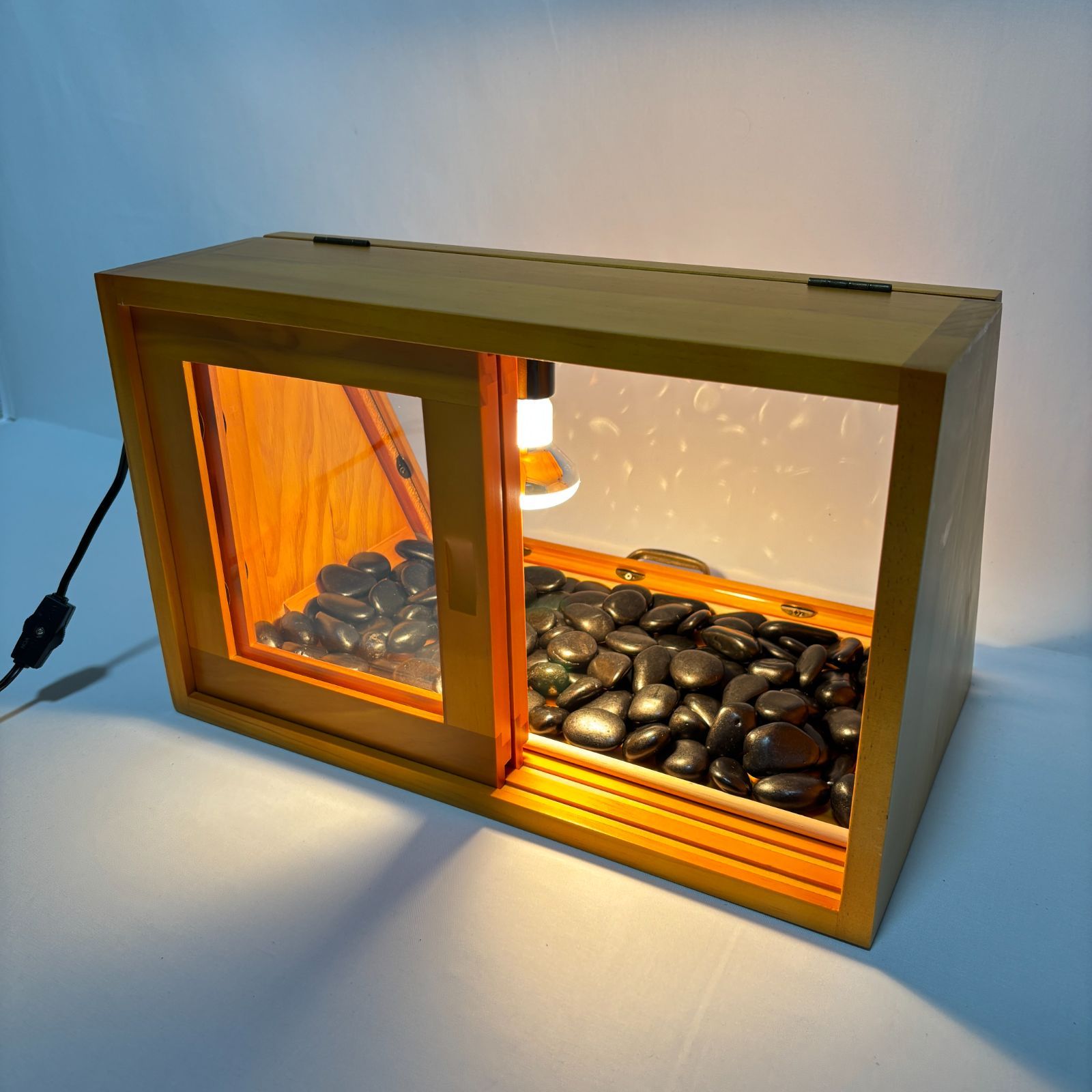 木製ホットショーケース 焼き芋保温ディスプレイケース