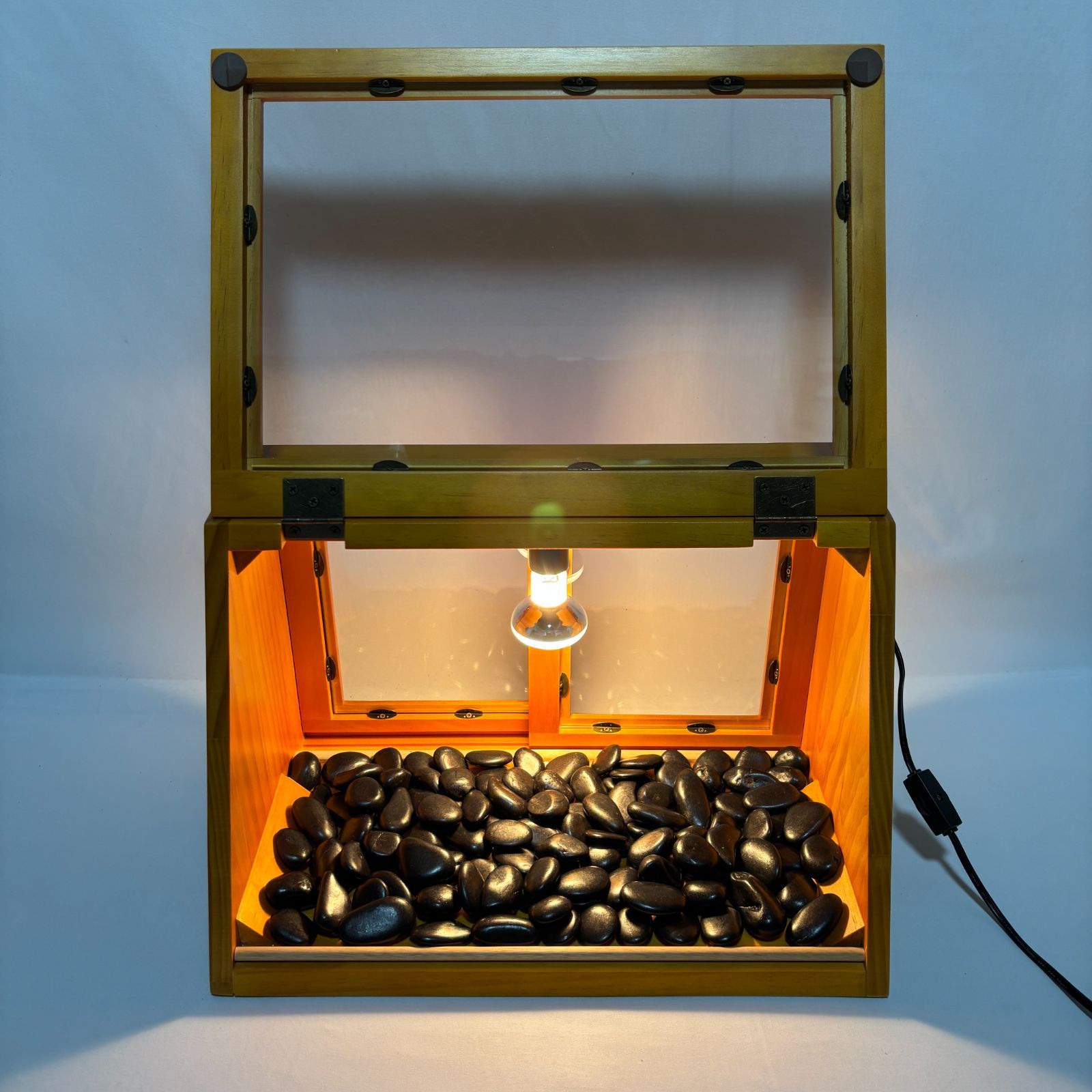 木製ホットショーケース 焼き芋保温ディスプレイケース