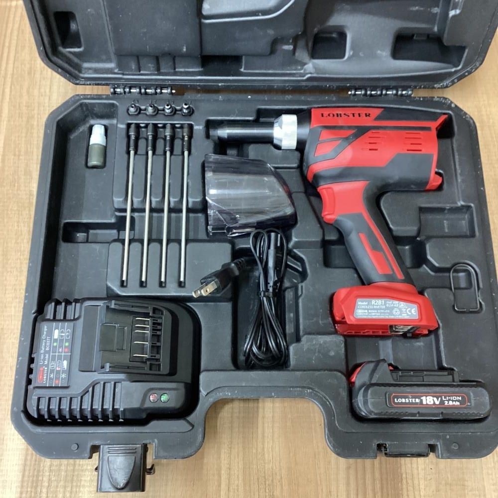 品 LOBSTER ロブテックス R 2 B 1 コードレスリベッター 201