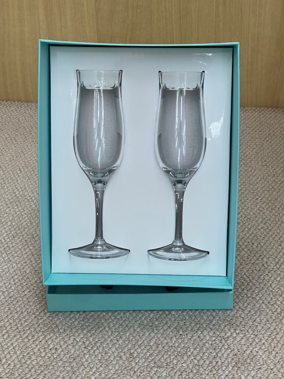 ティファニー 未使用！ ペアグラス スウィング シャンパン TIFFANY&Co 