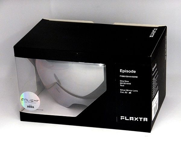 Flaxta フラクスタ スキーゴーグル Episode Teal ティール シルバーミラーレンズ 80130 4410 球面ダブルレンズ