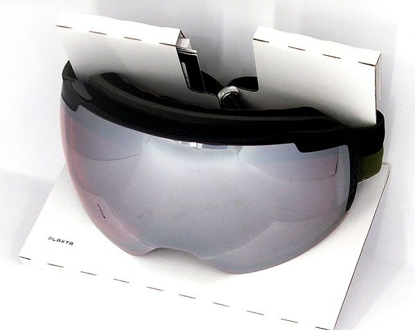 Flaxta フラクスタ スキーゴーグル Episode Dust Green Black ダストグリーン ブラック シルバーミラーレンズ 80130 4210 球面ダブルレンズ