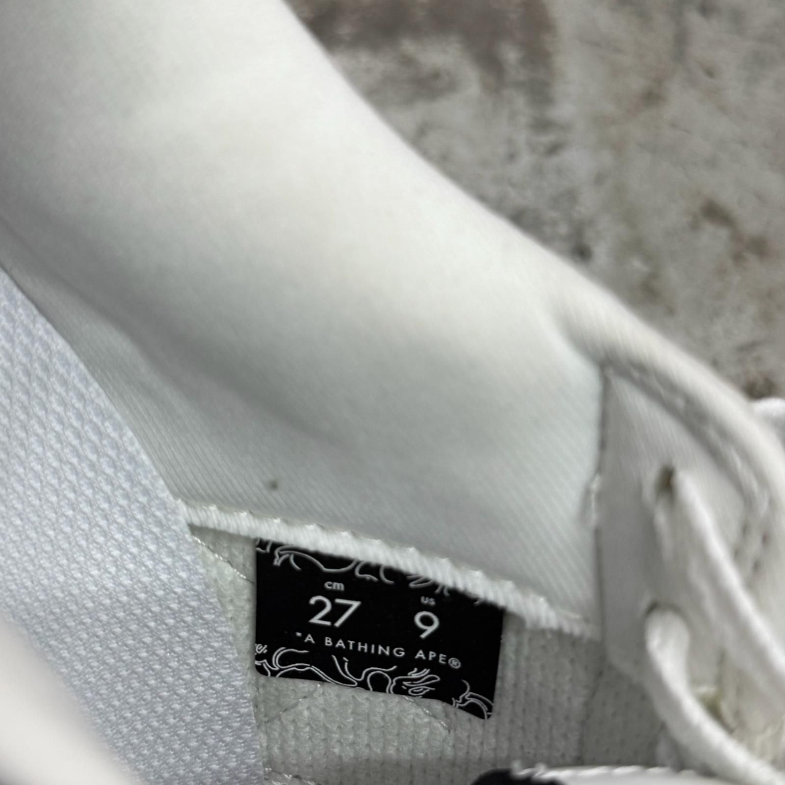 A BATHING APE BAPE STA ギンガムチェック ベイプスター スニーカー ア