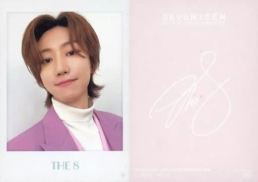 SEVENTEEN THE 8 サイン入り写真 中古】コレクションカード(男性) 055：SEVENTEEN/THE 8(ディエイト