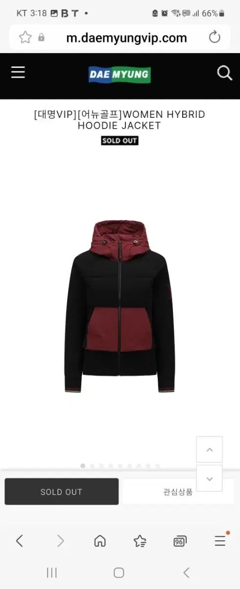 アニューゴルフ レディース ハイブリッド フーデッド ジャケット