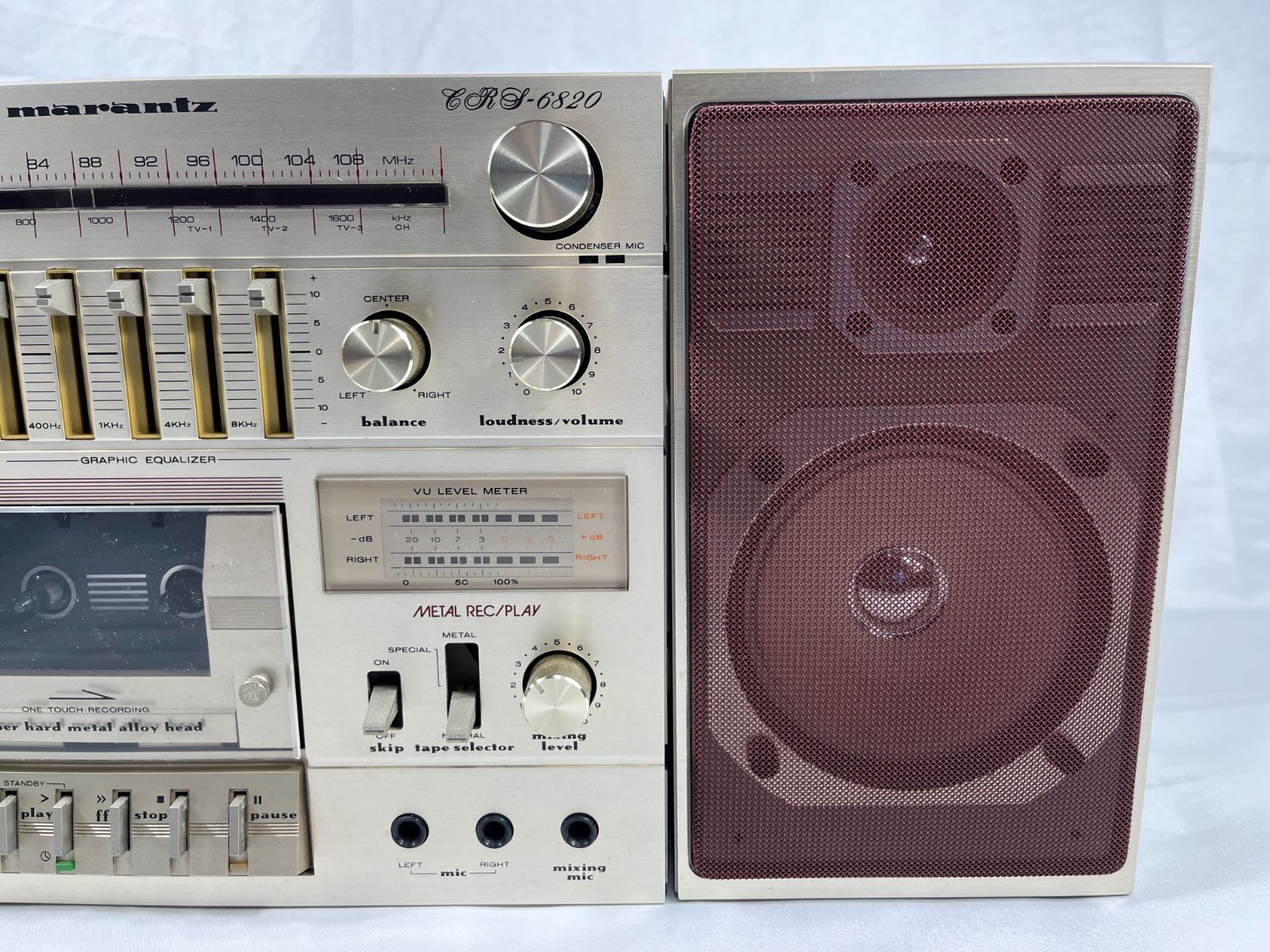 【ジャンク】 marantz/マランツ ラジカセ CRS-6820 Yahoo!オークション - MARANTZマランツCRS-6820 ラジカセ カセットデッ