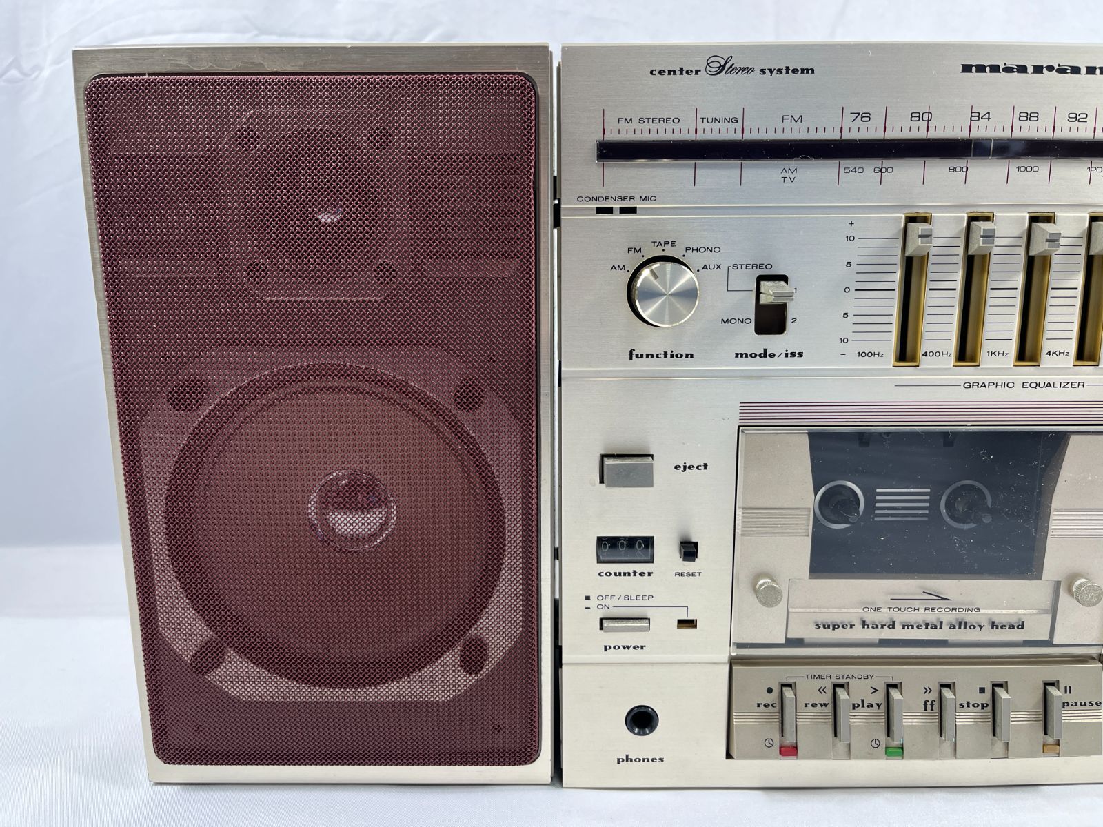 品 marantz マランツ CRS 6820 f カセットプレーヤー カセットデッキ ラジオ スピーカー オーディオ プレーヤー 昭和レトロ 昭和 レトロ