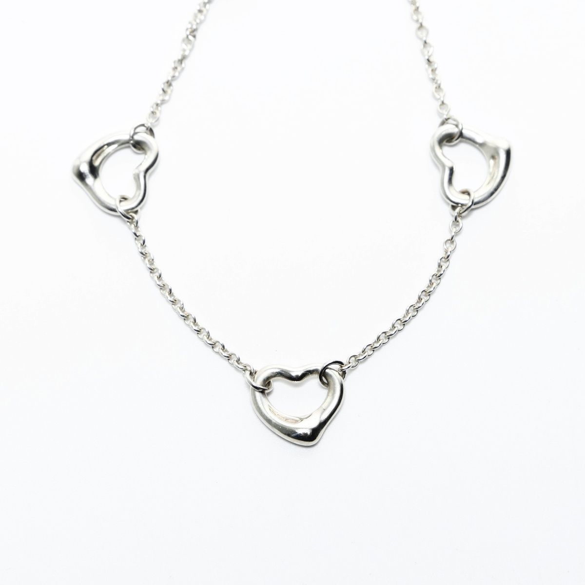 TIFFANY-Co. ティファニー ブレスレット 925 5 P オープンハート