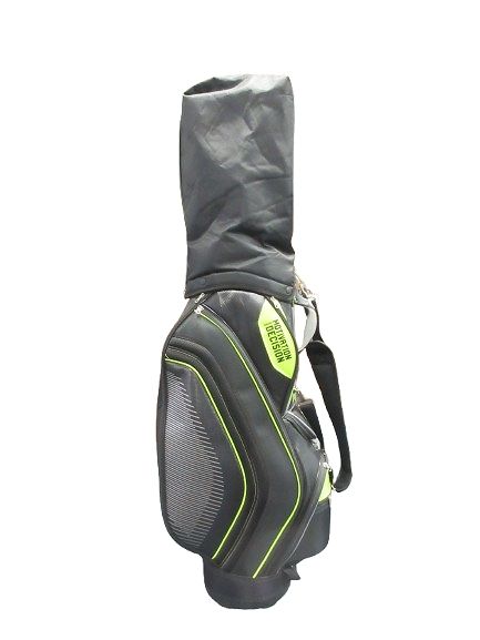 MOTIVATION and decision キャディ バッグ 6分割 蛍光 イエロー 黒 QQQ