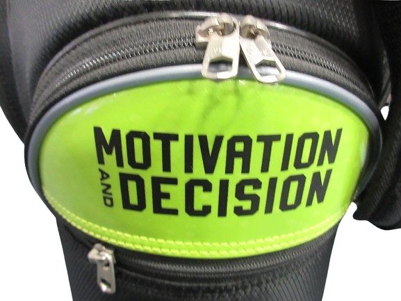 MOTIVATION and decision キャディ バッグ 6分割 蛍光 イエロー 黒 QQQ