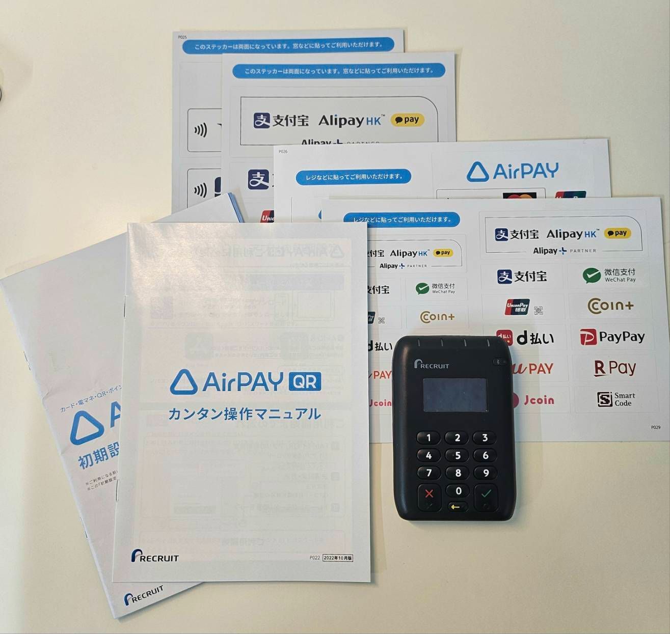 M【特価】RECRUIT Air PAY QR リクルート エアペイ QR キャッシュレス