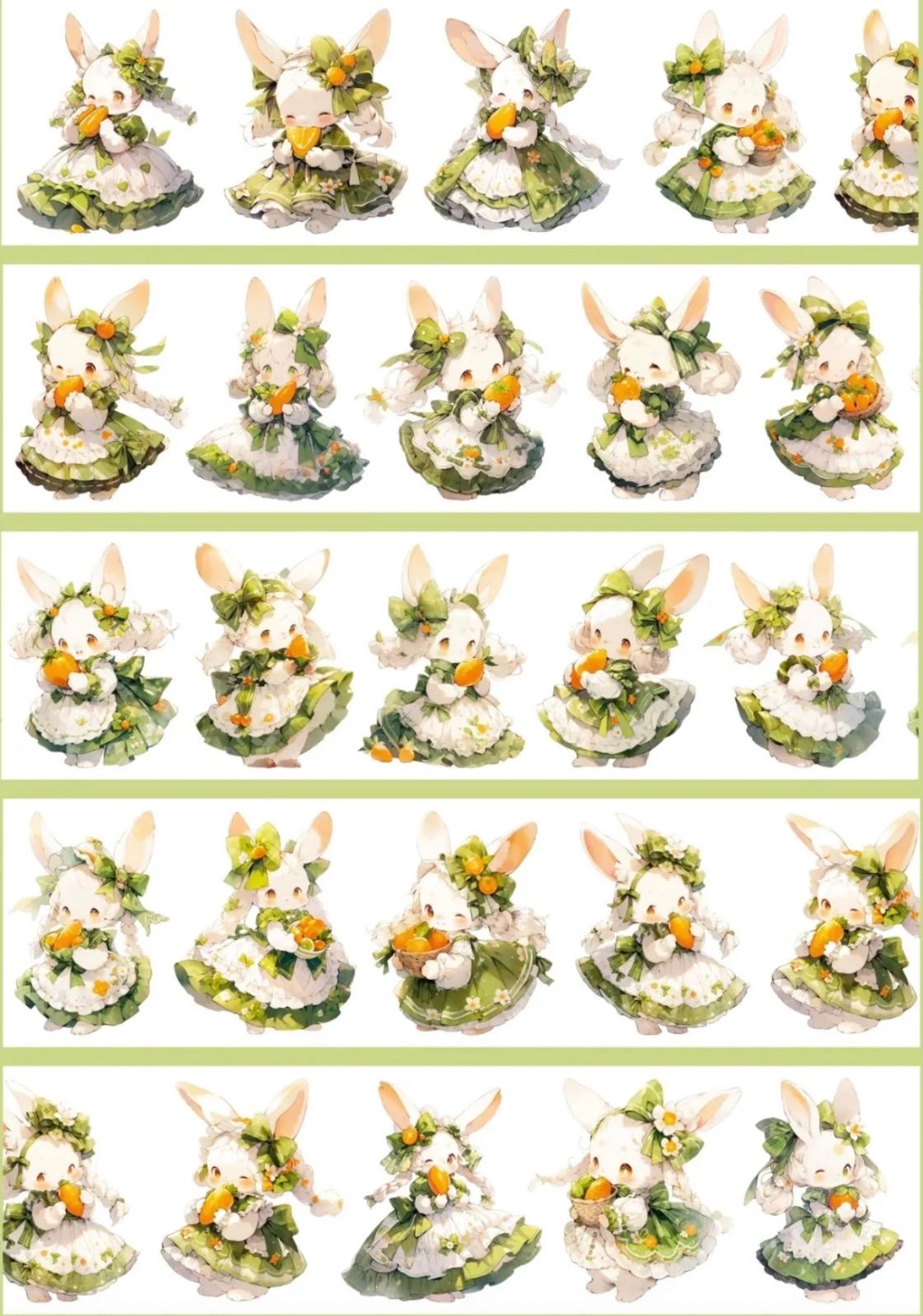 胡萝卜兔兔 海外マスキングテープ