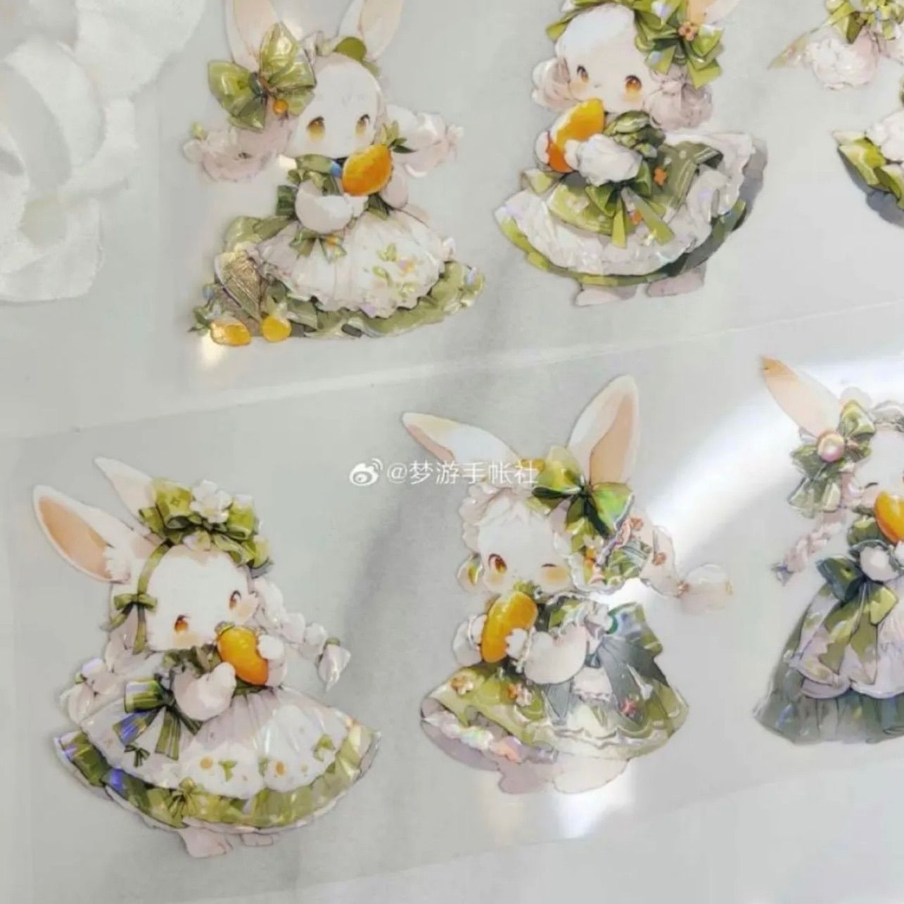  贝壳光 6 cm 10 m 胡萝卜兔兔 海外マスキングテープ 海外マステ ウサギ マスキングテープ テープ マスキングテープ