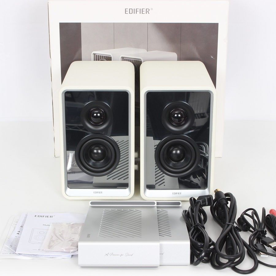 EDIFIRE社製 2.0アクティブスピーカー ED-QR65-WH 中古品 Edifier Edifier GaN充電器搭載 2.0 アクティブスピーカー QR65