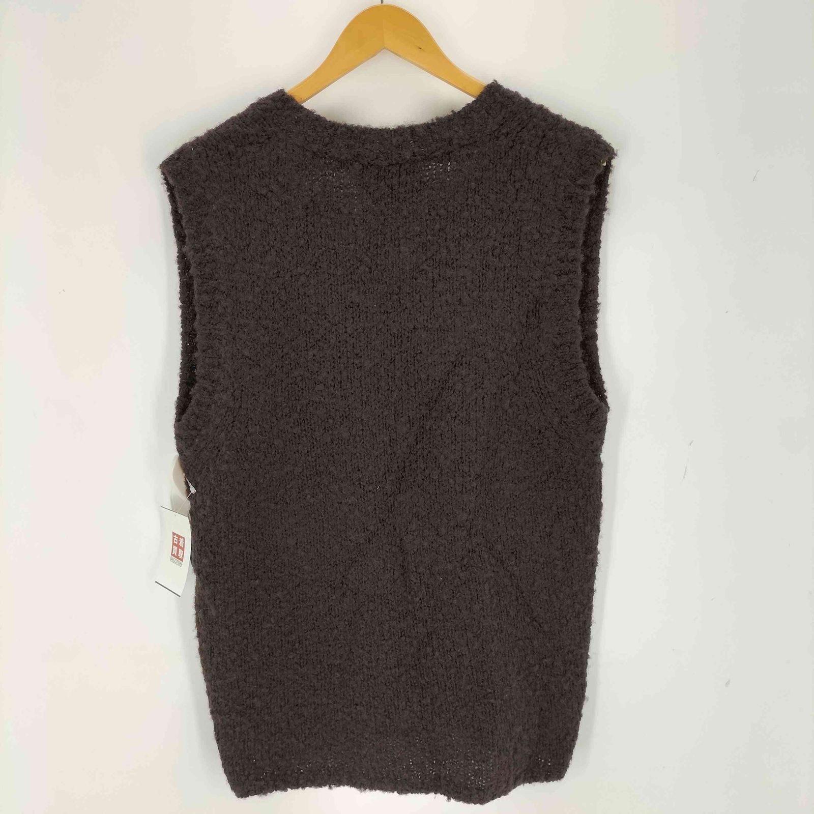 ユーズドフルギ USED古着 イタリア製 ナイロン混ブークレニットベスト