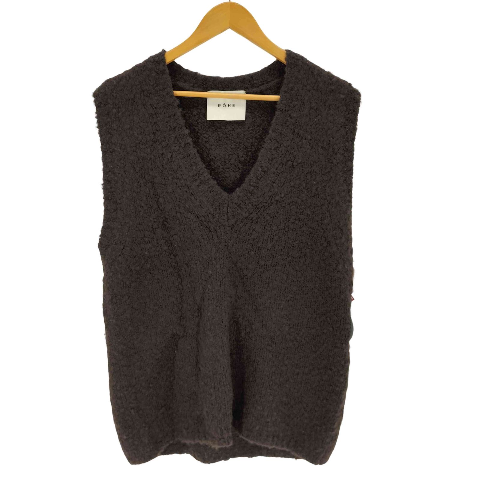 USED古着(ユーズドフルギ) {{R?he}}イタリア製 ナイロン混ブークレニットベスト レディース import：M 【中古】【ブランド古着バズストア】 ユーズドフルギ USED古着 イタリア製 ナイロン混ブークレニットベスト